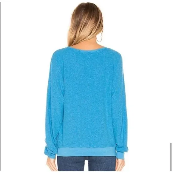 Wildfox XS Sunday Sadness blue sweatshirt - Picture 2 of 5